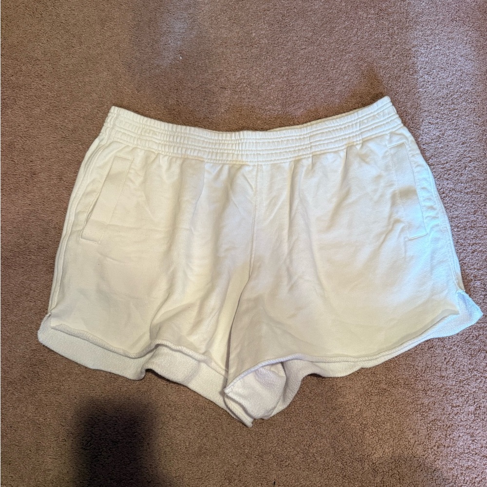 Women's White Comfy Shorts from Aerie